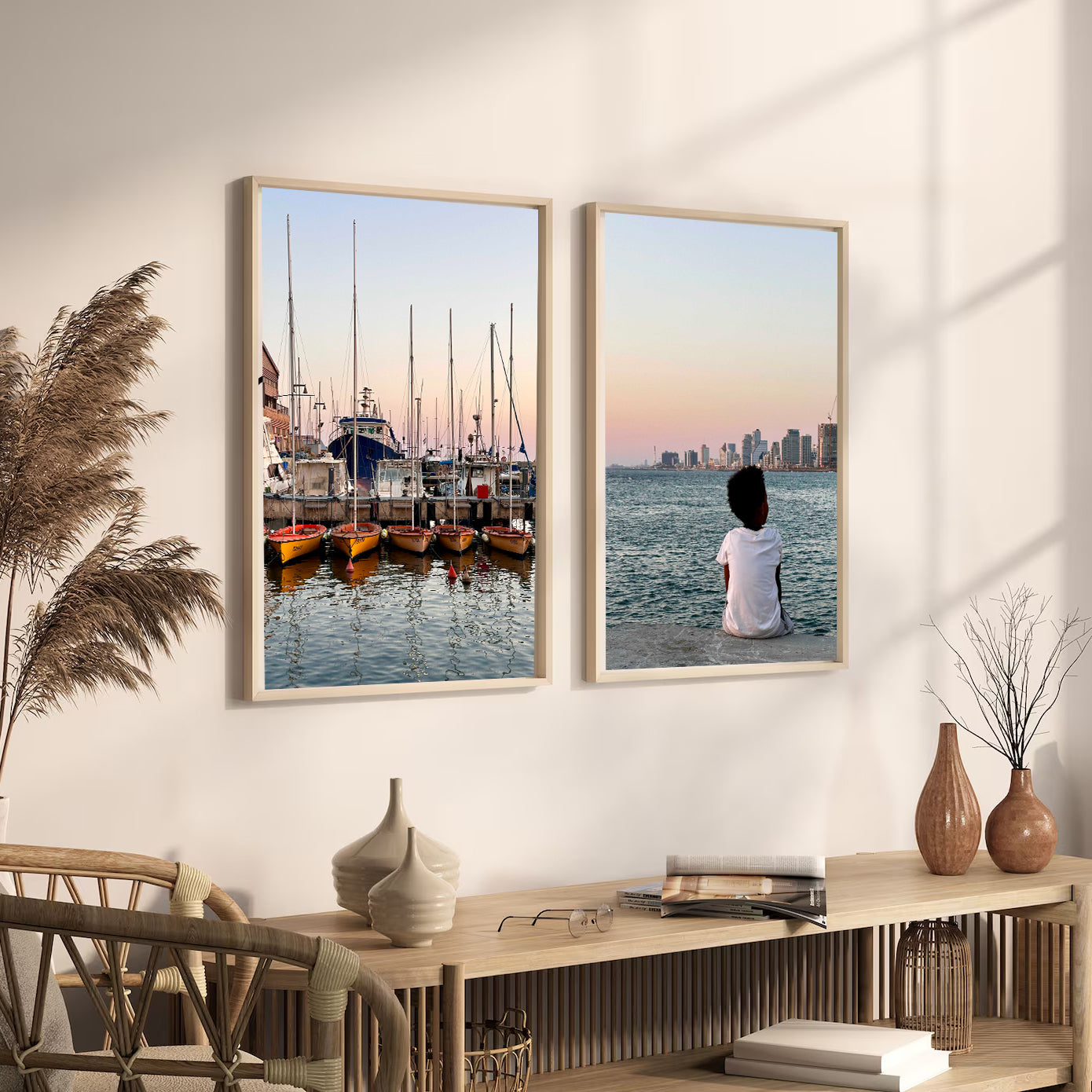 Jaffa Port Boats — Tel Aviv Photography Print — Israel Wall Art