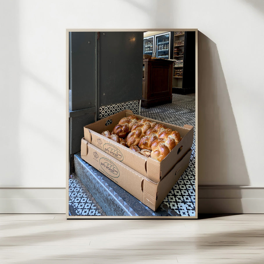 Printed poster of Challah for Shabbat