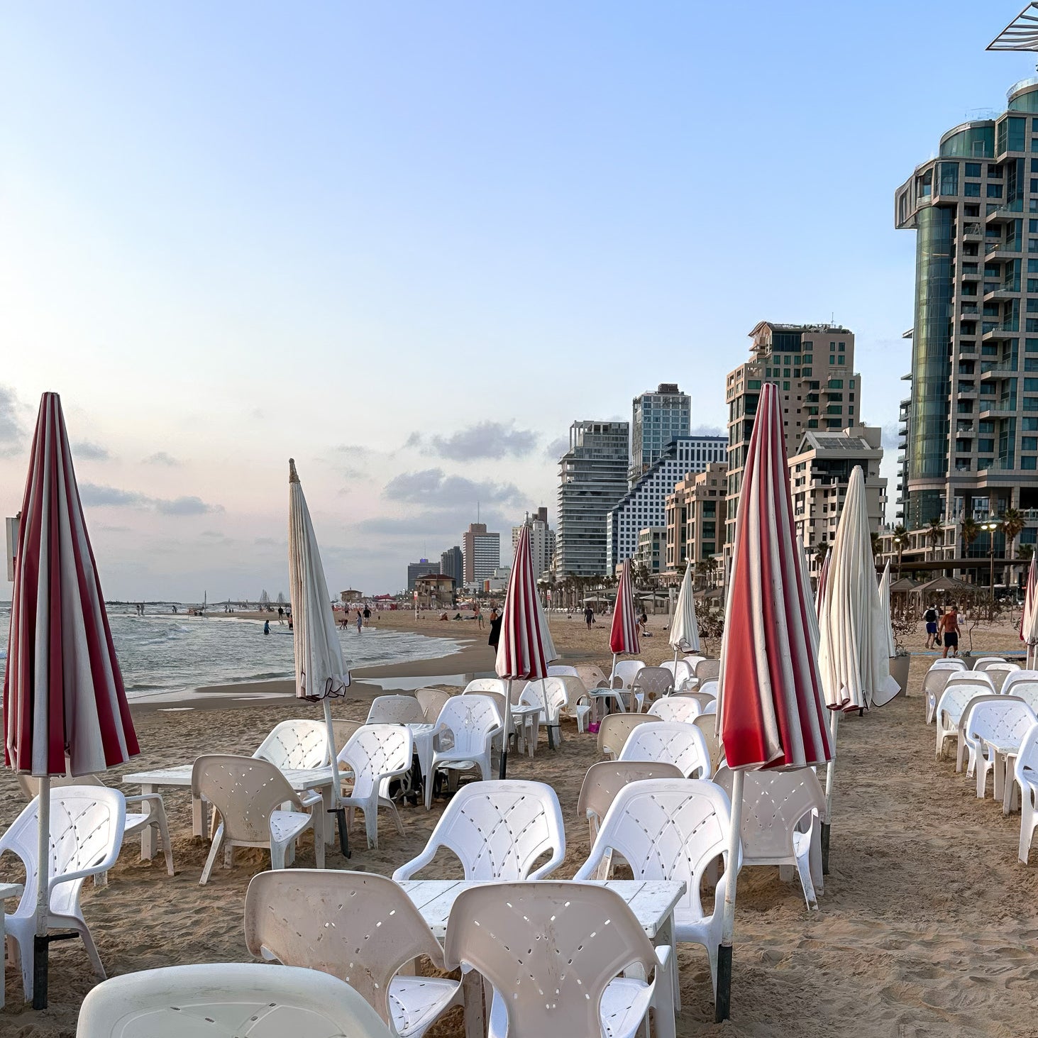 Beach Cafe in Tel Aviv — Tel Aviv Photography Print — Israel Wall Art
