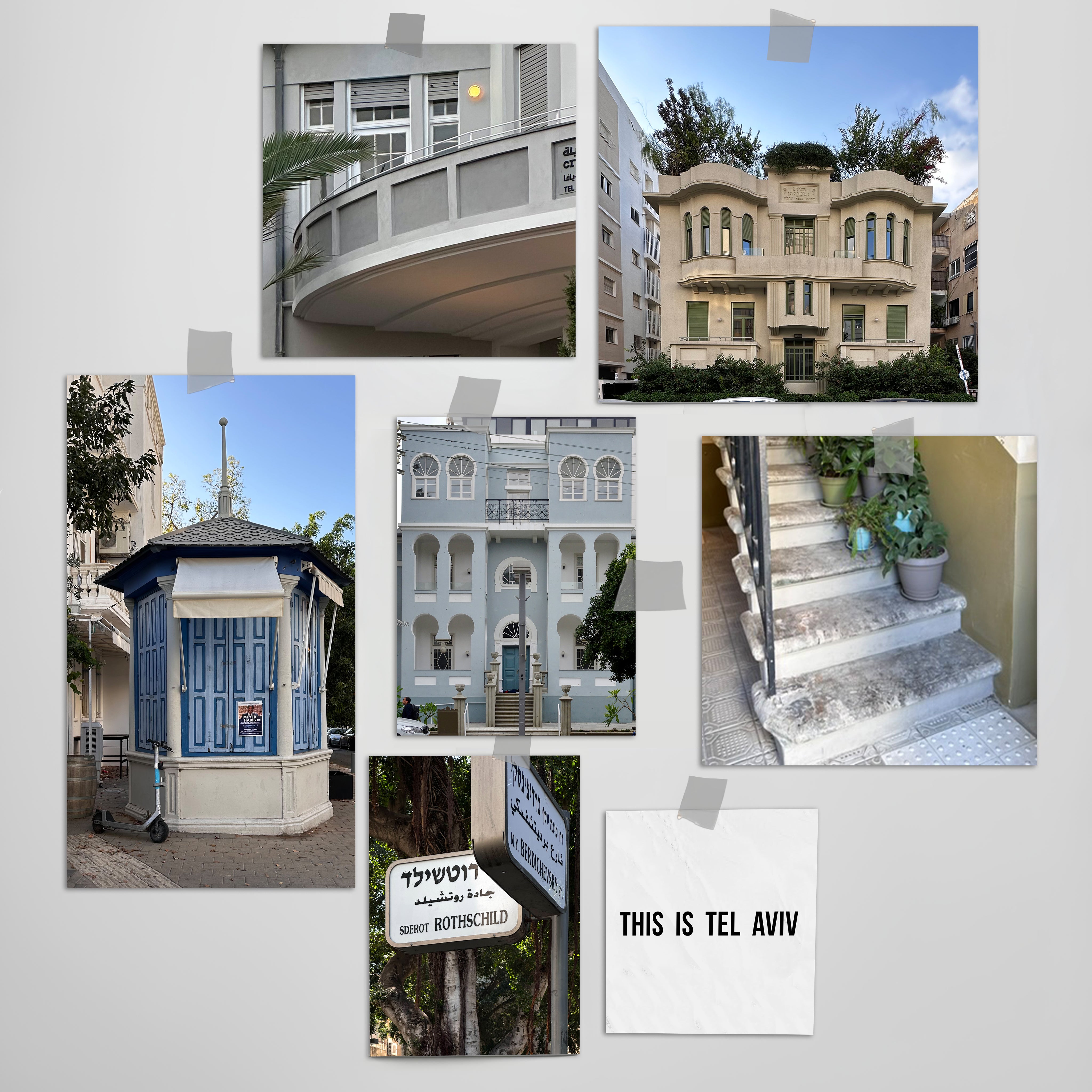 THIS IS TEL AVIV Israel Souvenir — Architecture Miniature showcasing charming buildings and unique details of Tel Aviv.