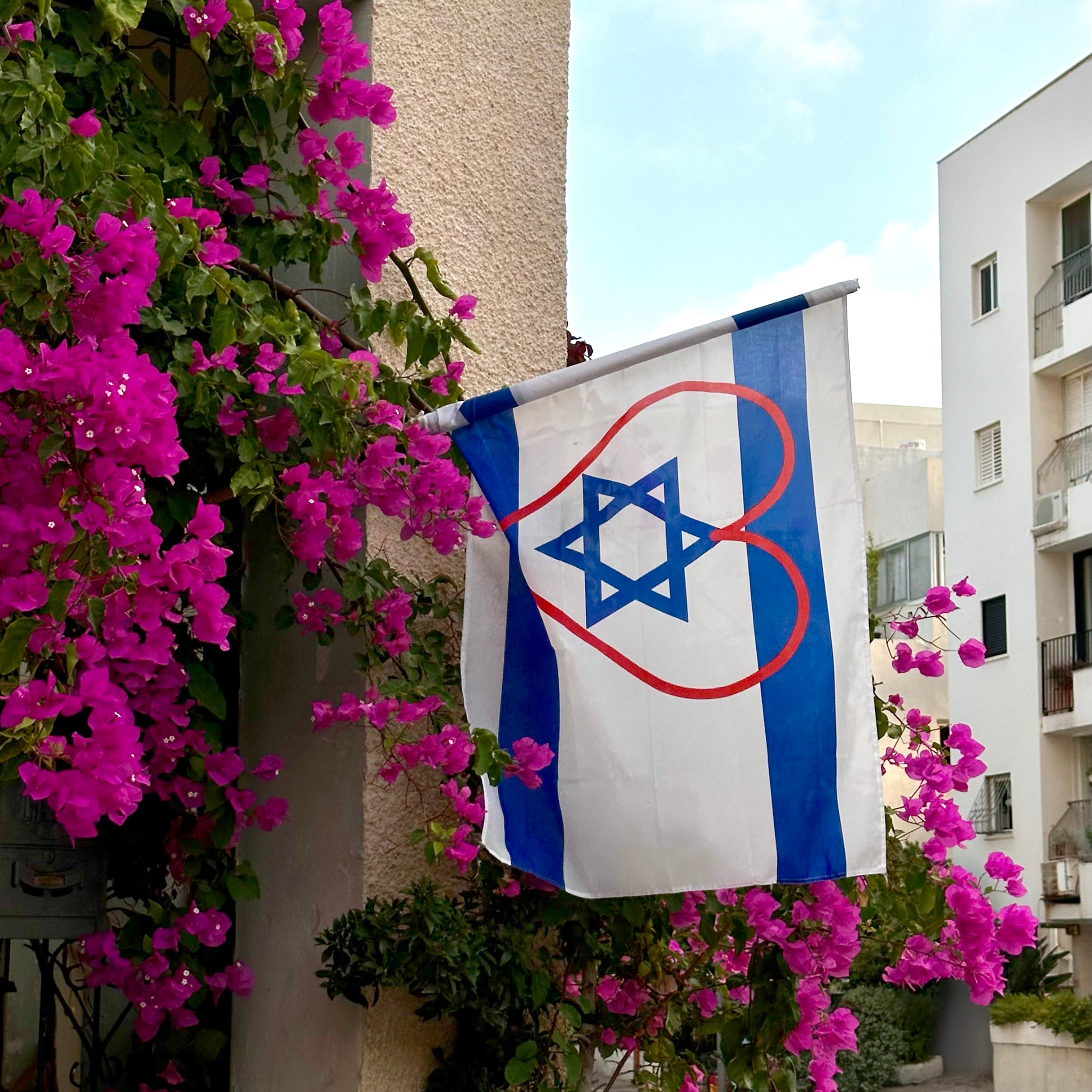 Flag of Israel — Tel Aviv Photography Print — Israel Wall Art