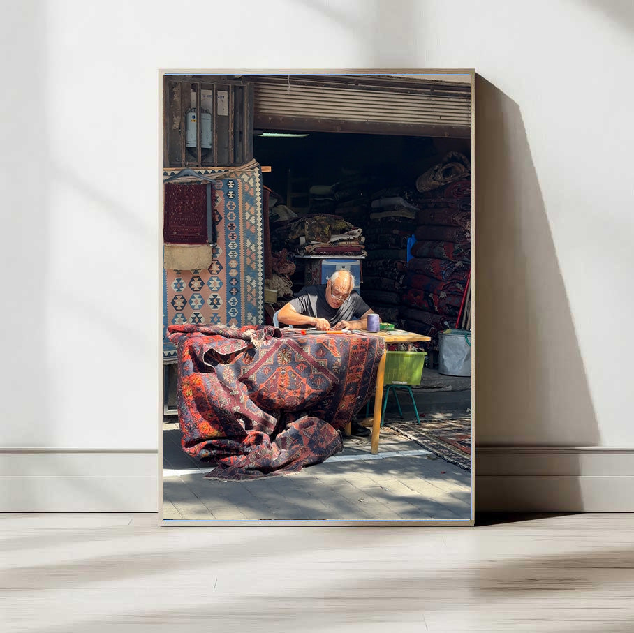Carpet Maker in Jaffa — Tel Aviv Photography Print — Israel Wall Art