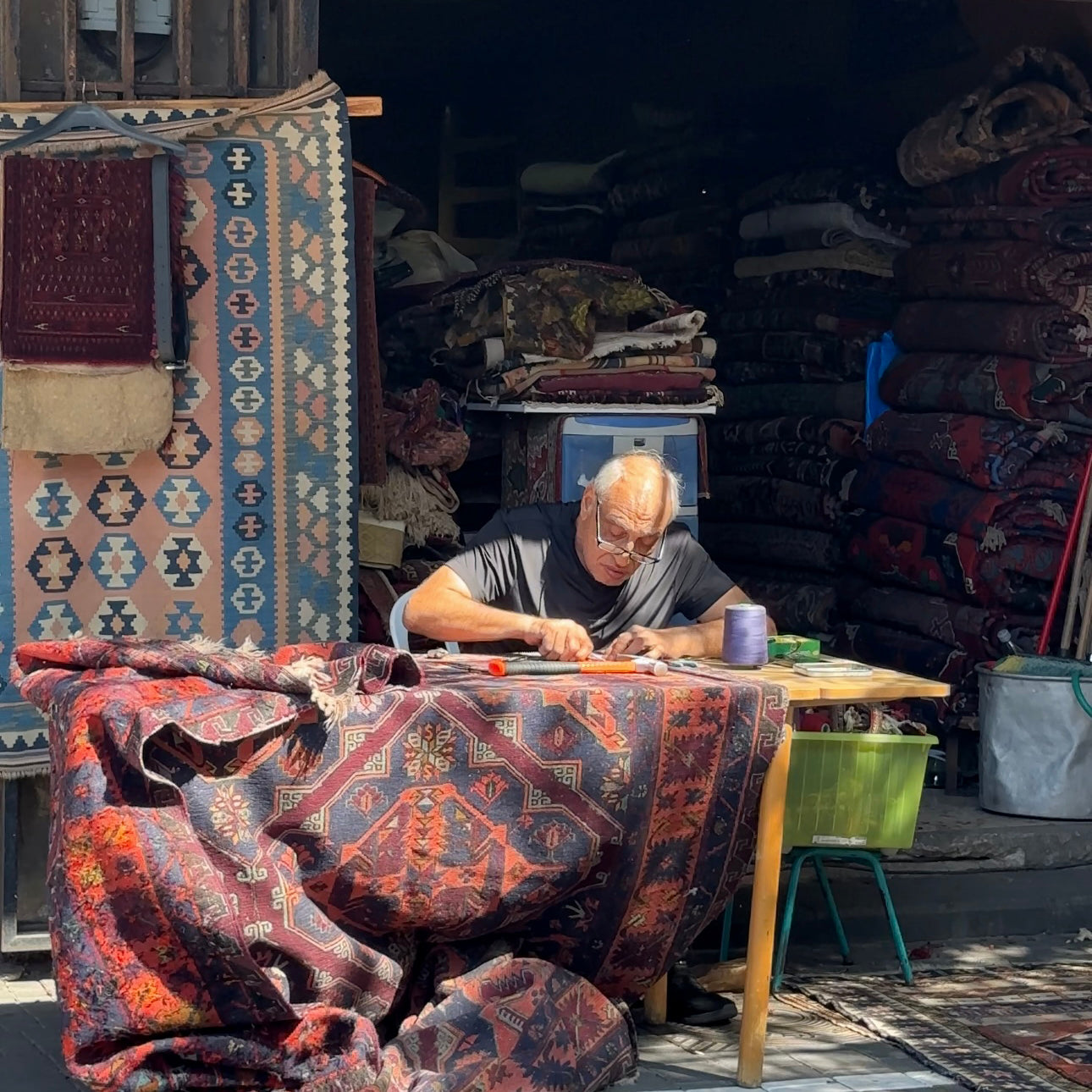 Carpet Maker in Jaffa — Tel Aviv Photography Print — Israel Wall Art