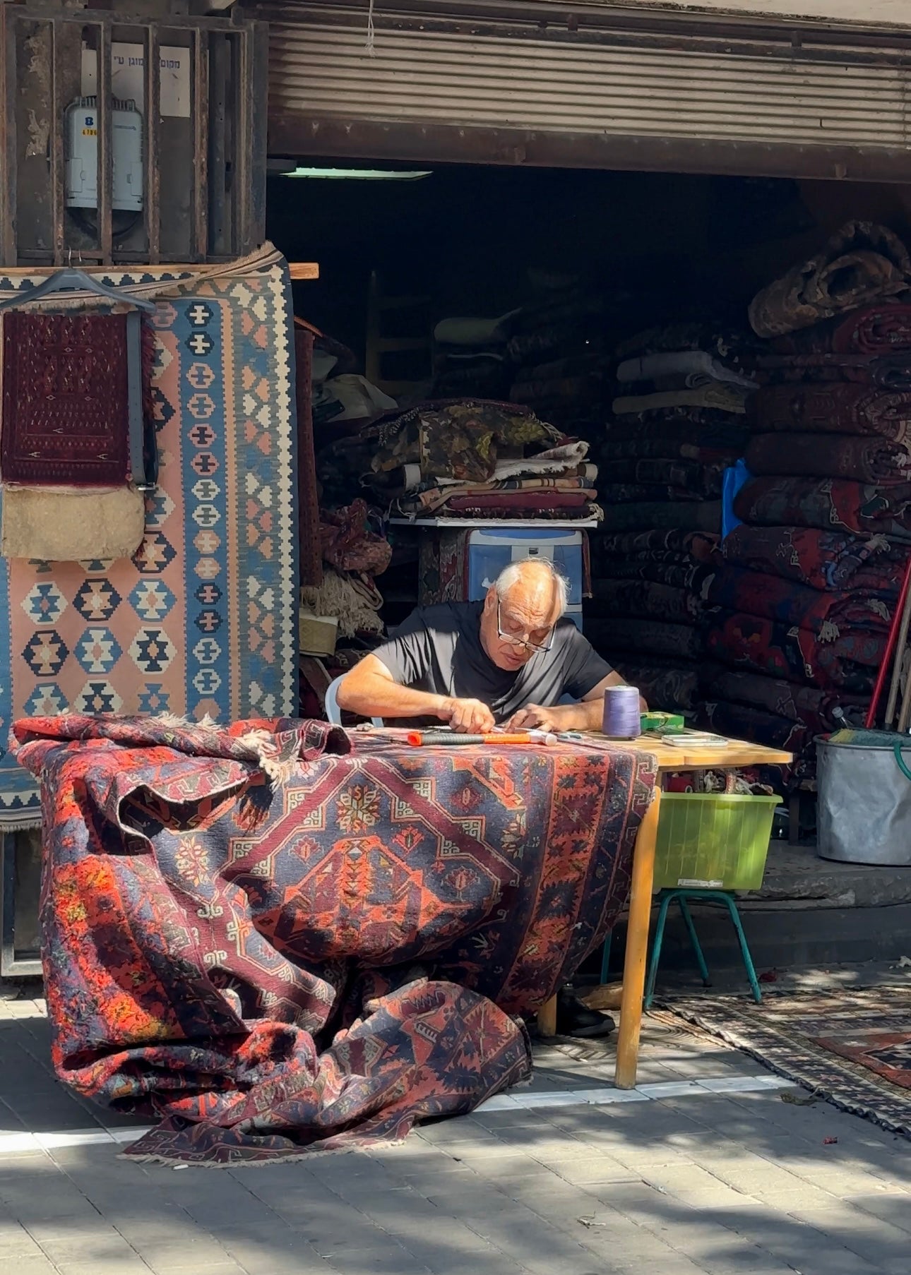 Carpet Maker in Jaffa — Tel Aviv Photography Print — Israel Wall Art