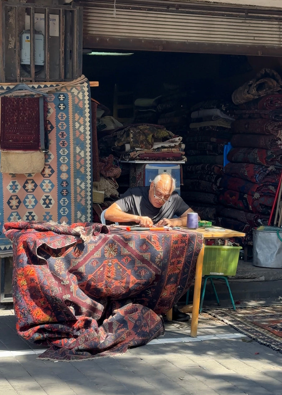 Carpet Maker in Jaffa — Tel Aviv Photography Print — Israel Wall Art