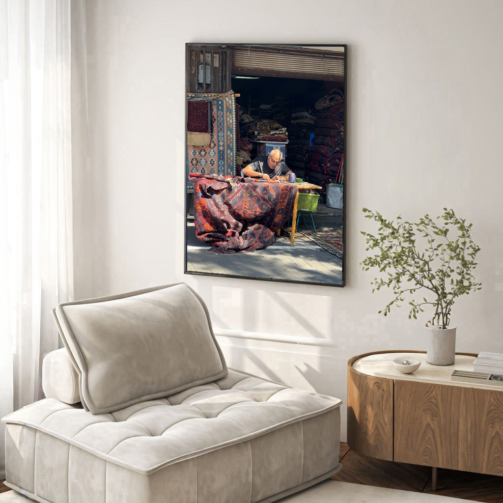 Carpet Maker in Jaffa — Tel Aviv Photography Print — Israel Wall Art