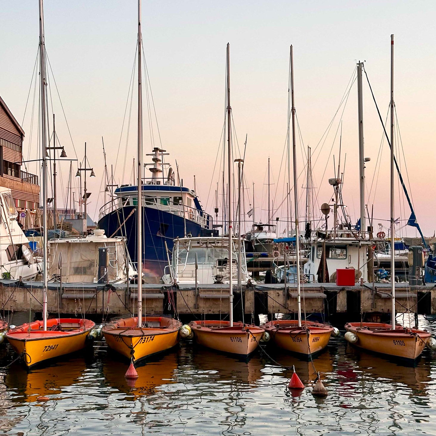 Jaffa Port Boats — Tel Aviv Photography Print — Israel Wall Art