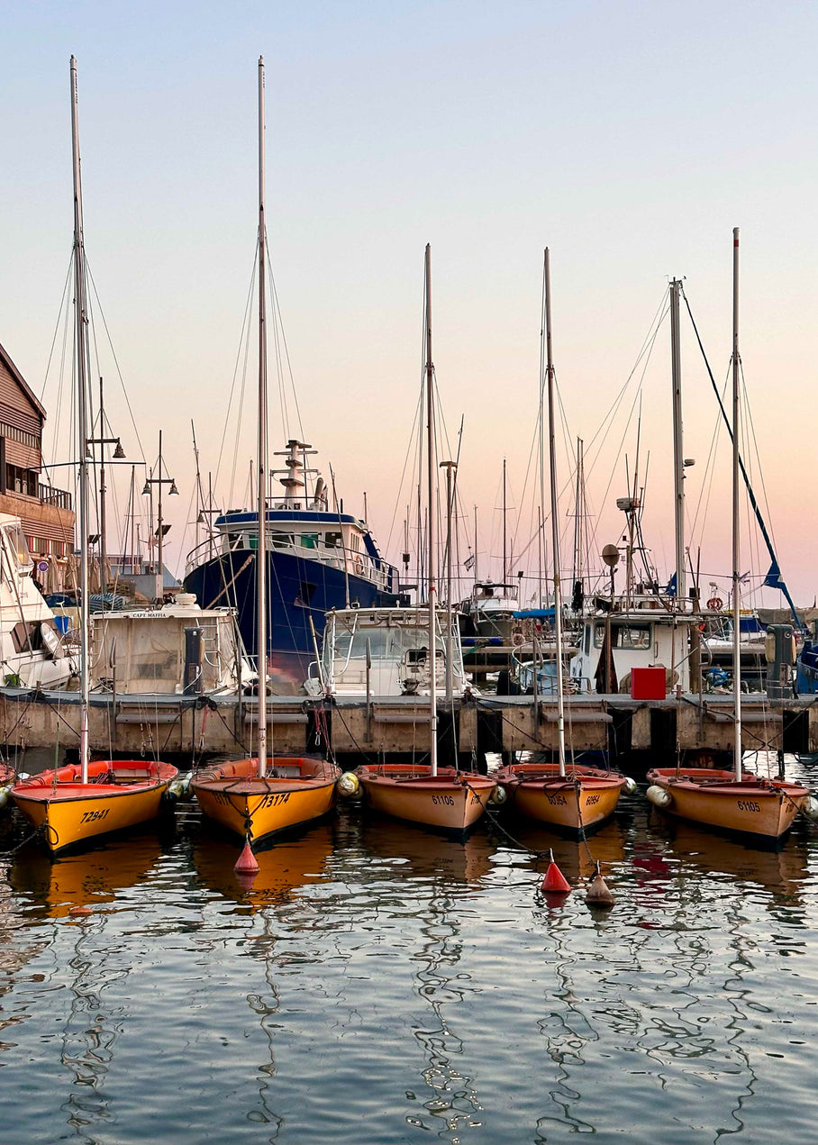 Jaffa Port Boats — Tel Aviv Photography Print — Israel Wall Art