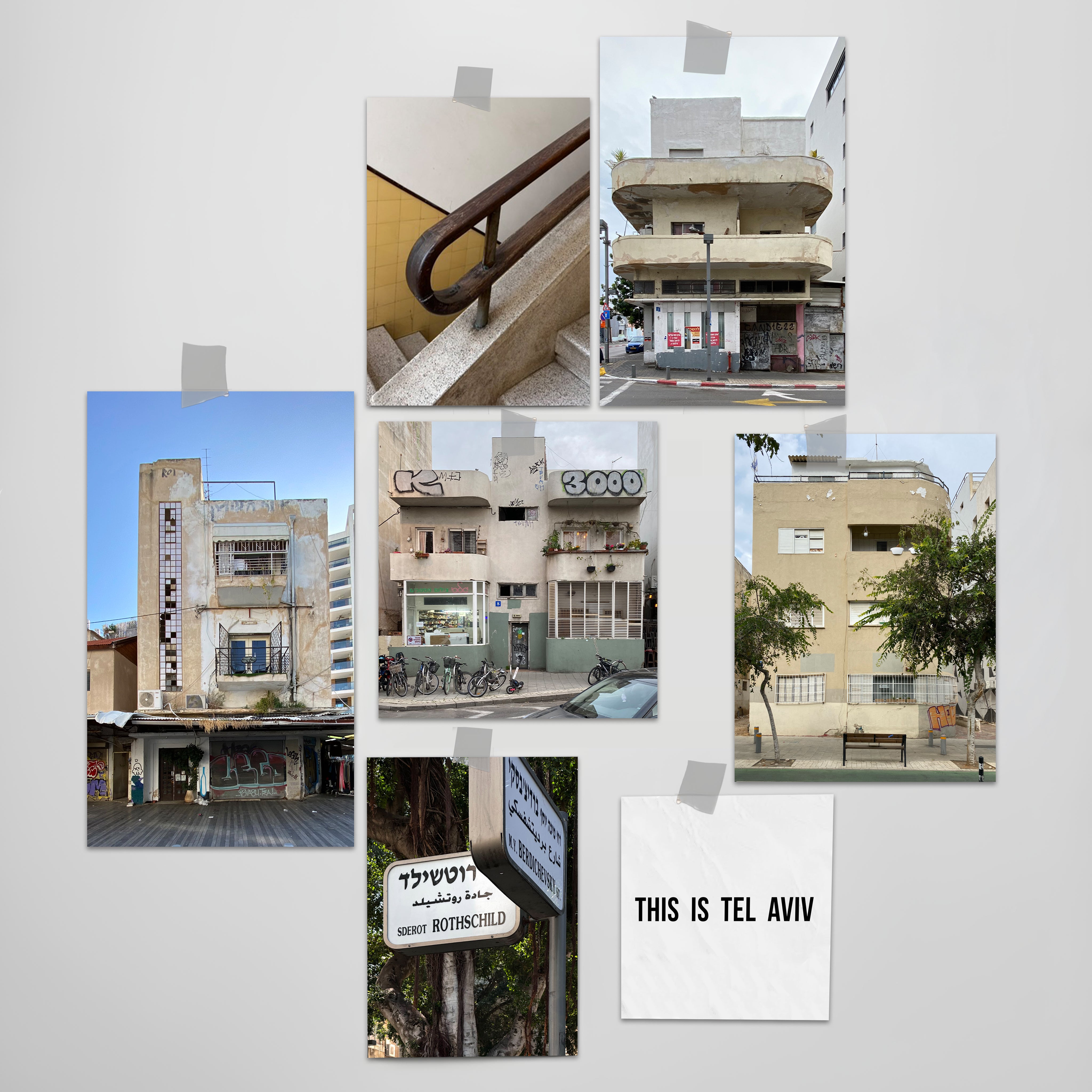 THIS IS TEL AVIV Israel Souvenir — Architecture Miniature showcasing everyday buildings and details of Tel Aviv.