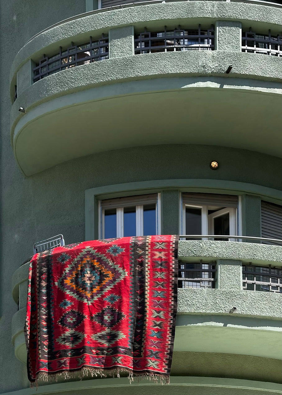 Oriental Carpet at Terrace — Tel Aviv Photo Print — Israel Wall Art