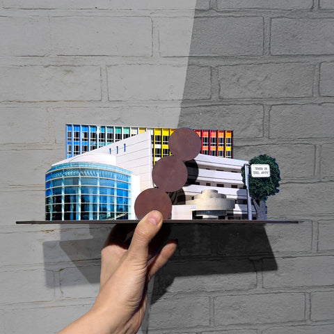 THIS IS TEL AVIV Israel Souvenir — City Miniature set featuring iconic Tel Aviv architecture.