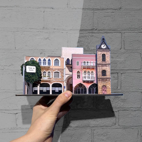 THIS IS TEL AVIV Israel Souvenir — City Miniature showcasing Jaffa's architectural charm.