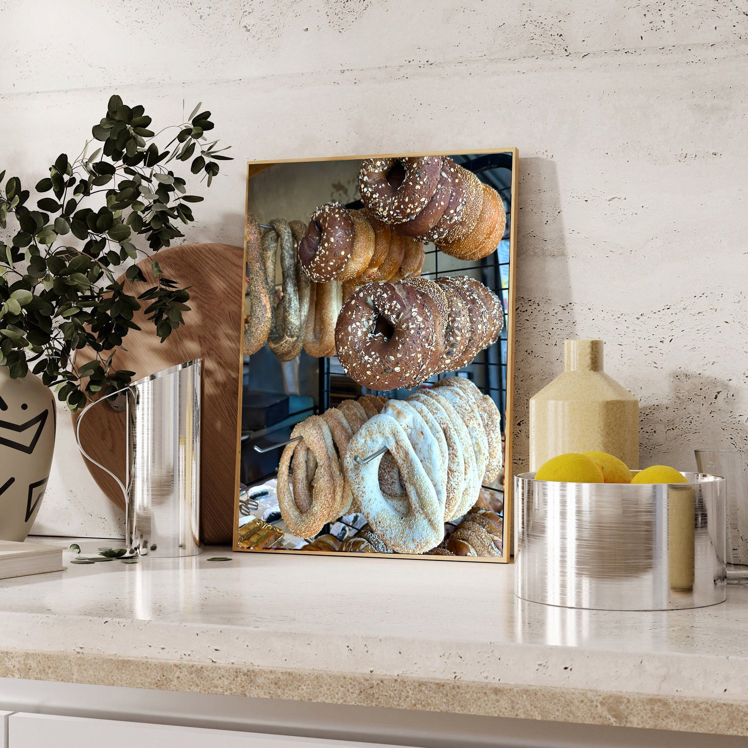 Printed poster -Bagels Carmel