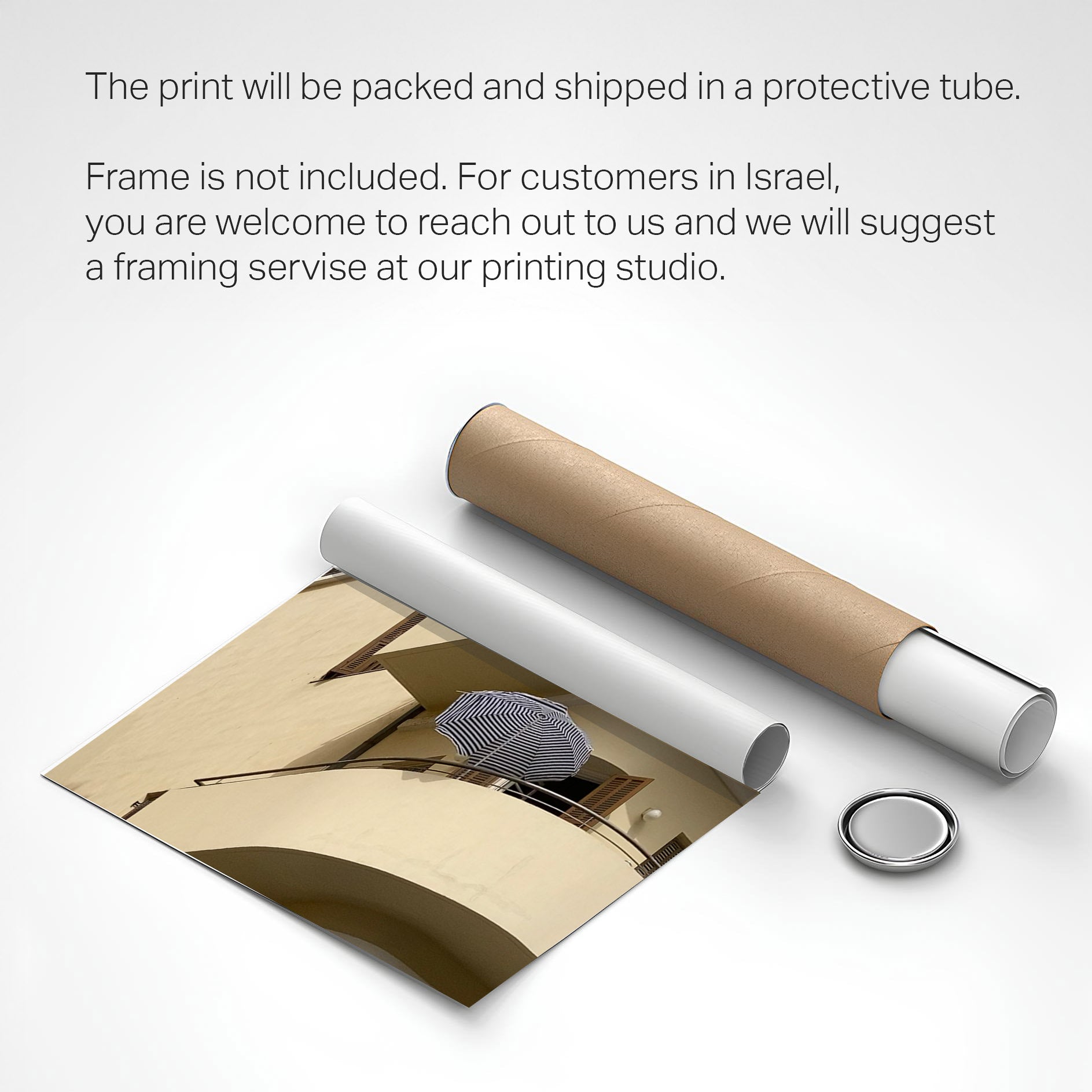 Bauhaus at Shenkin Street — Tel Aviv Photo Print — Israel Wall Art