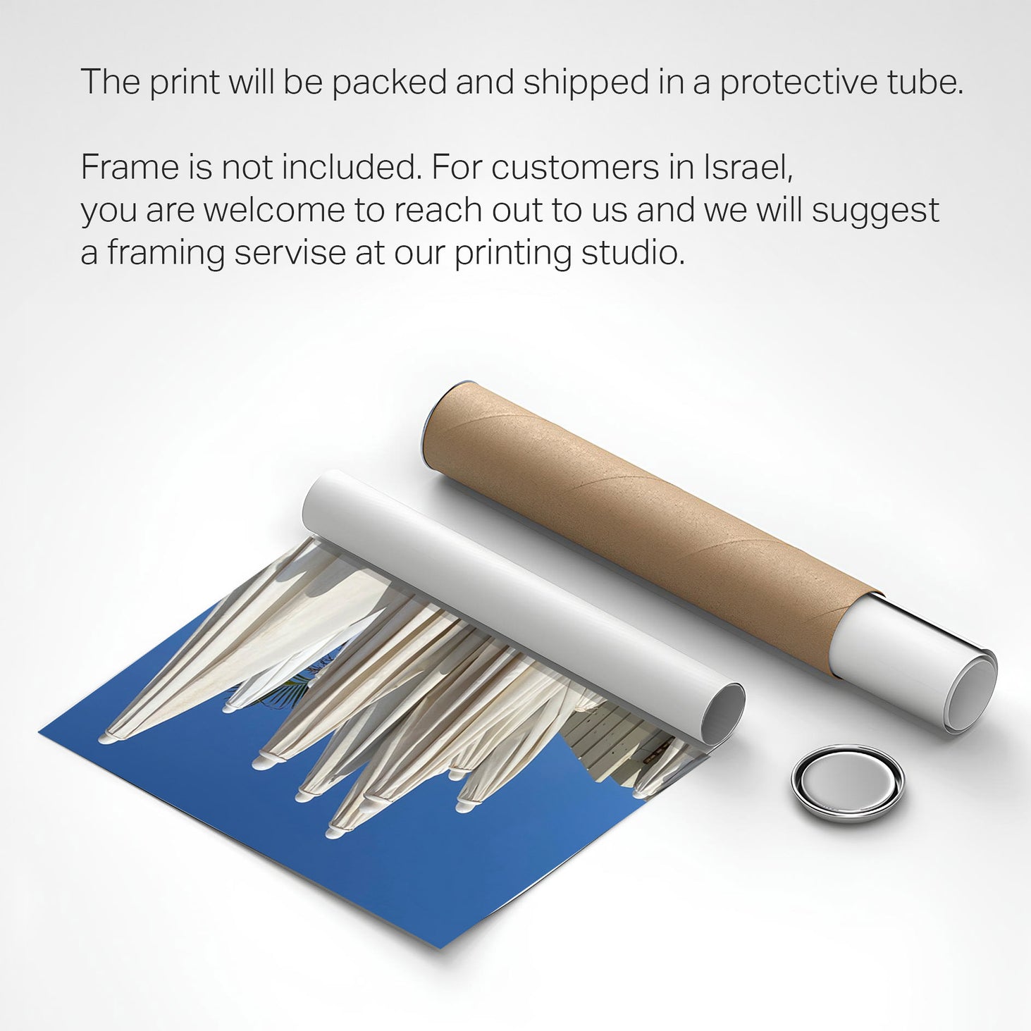 Printed poster - Umbrellas