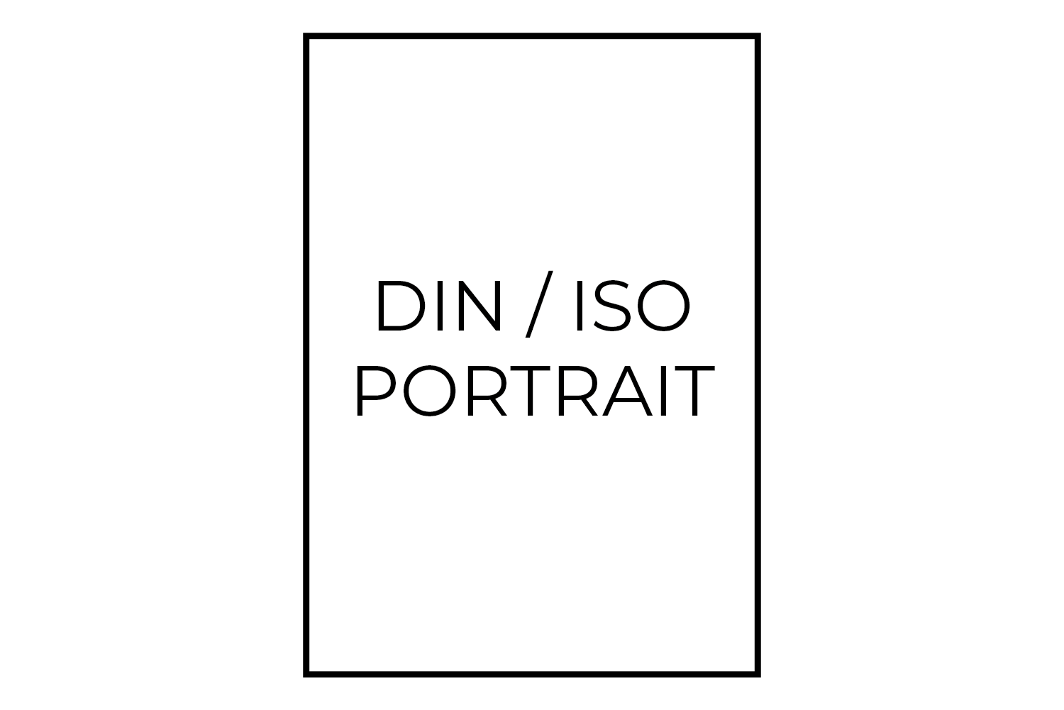 HD Metal Prints Portrait DIN / ISO Ratio