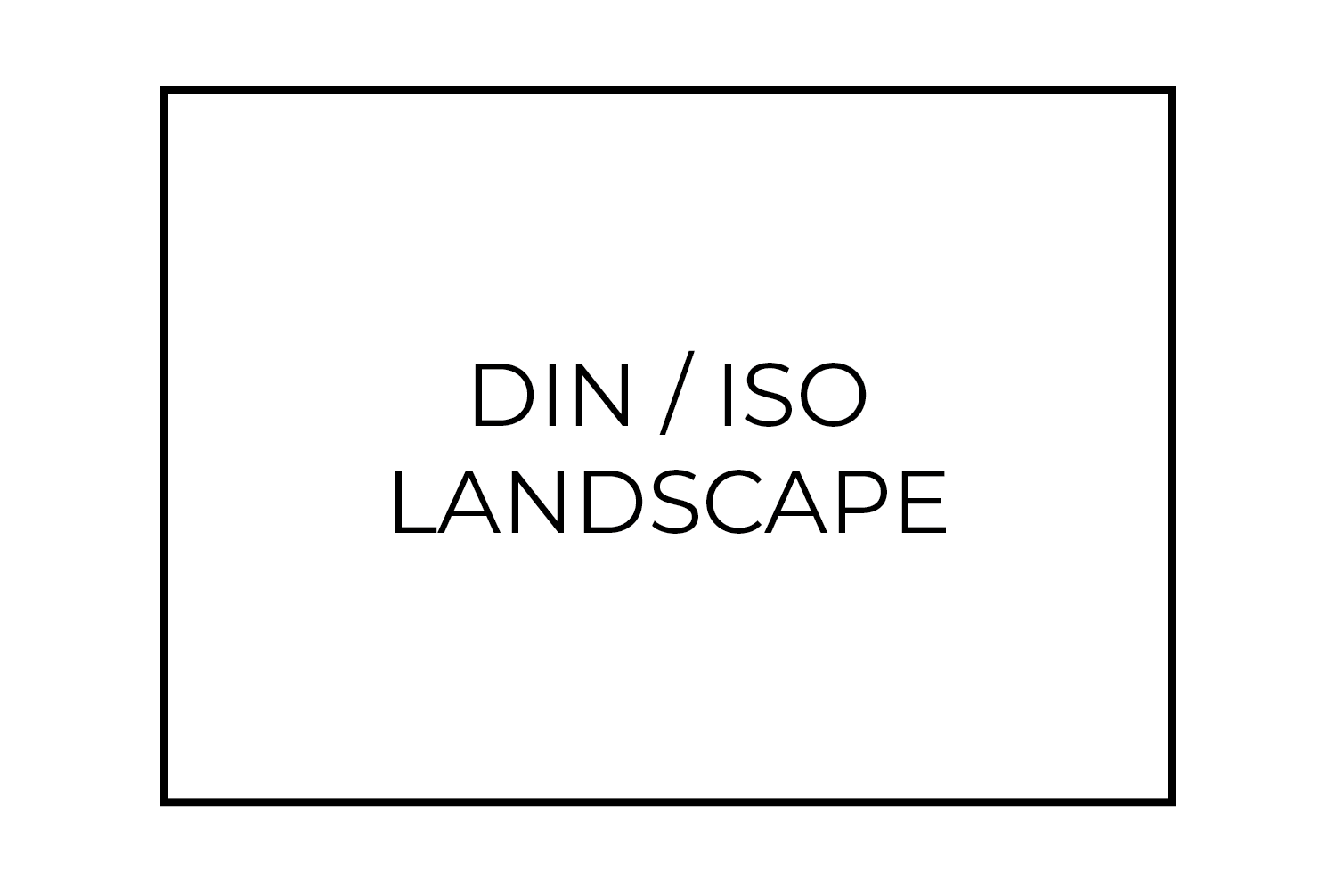 HD Metal Prints Landscape DIN / ISO