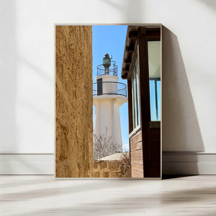 White Lighthouse in Jaffa — Tel Aviv Photo Print — Israel Wall Art