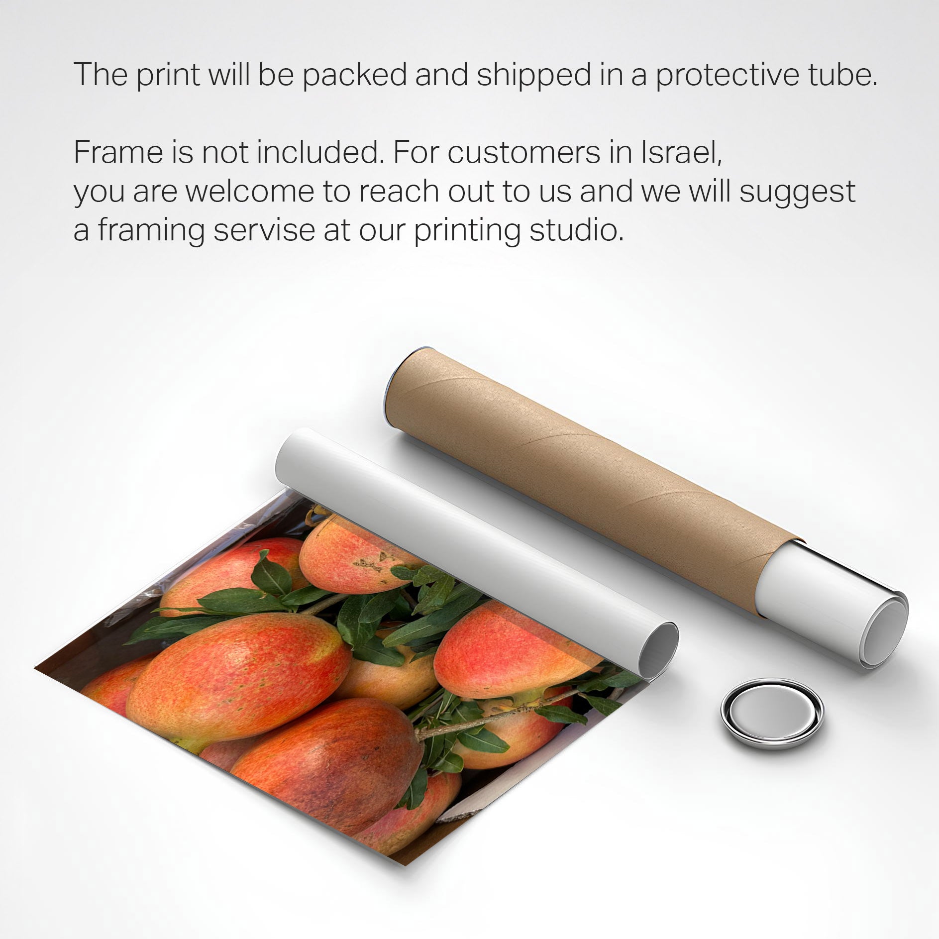 Printed poster - Market Pomegranates