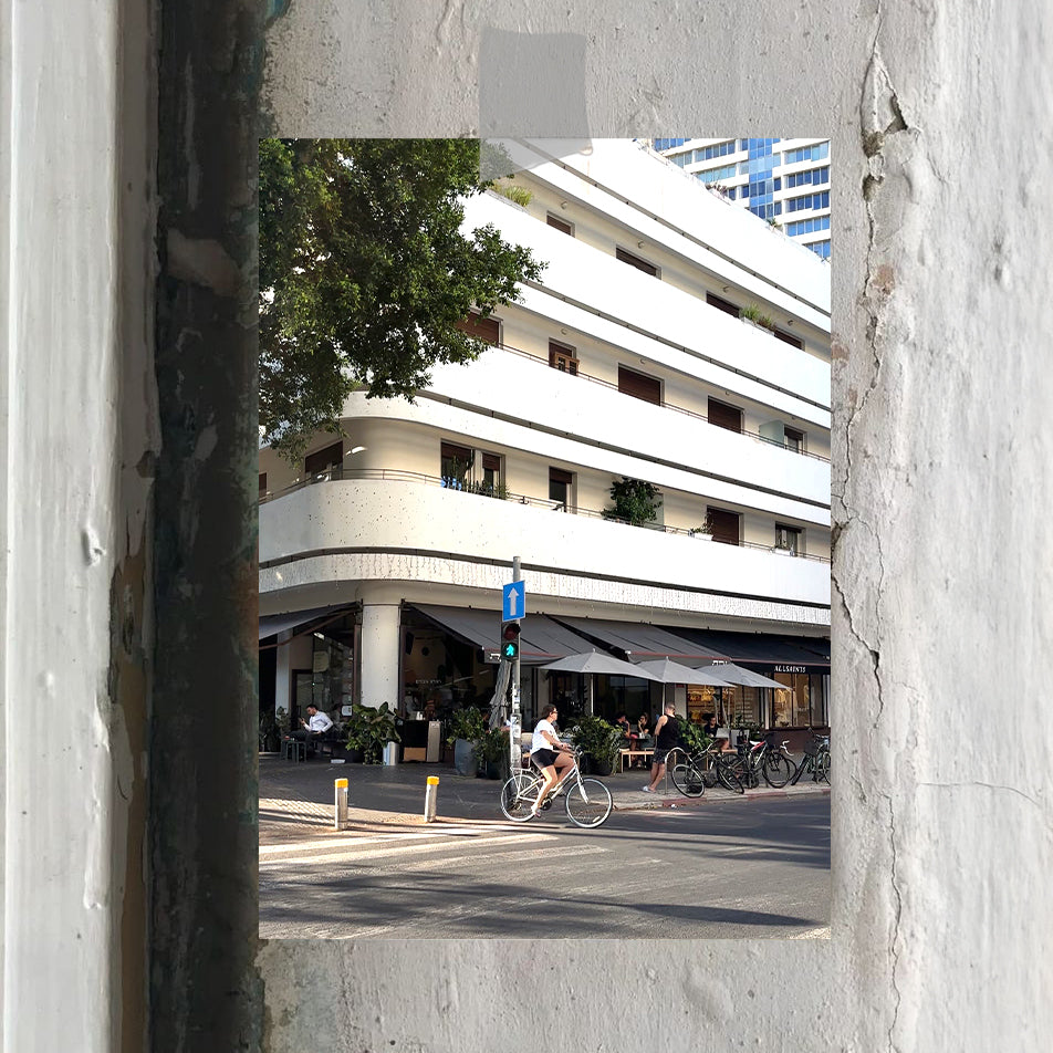 THIS IS TEL AVIV Israel Souvenir — Architecture Miniature showcasing urban street scene with distinctive architectural design.