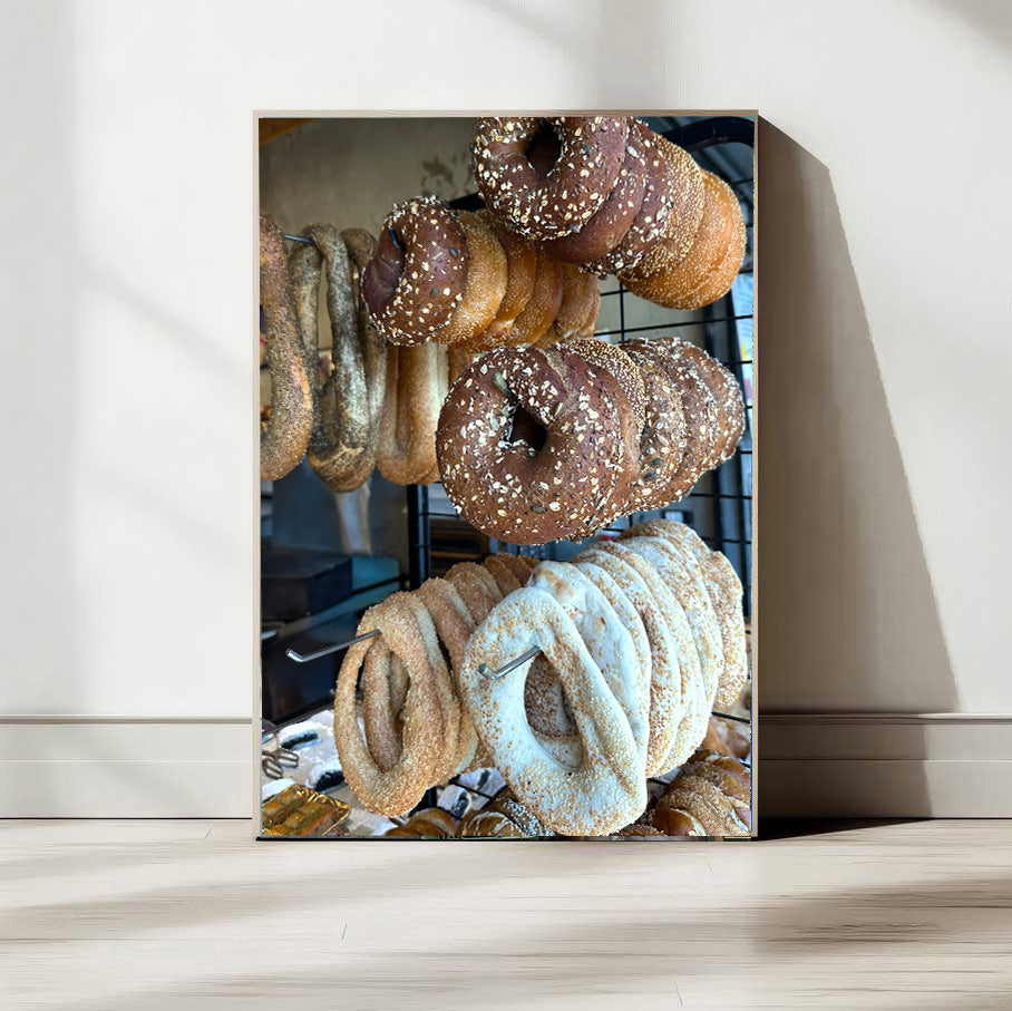 Carmel Market Bagels — Tel Aviv Photography Print — Israel Wall Art