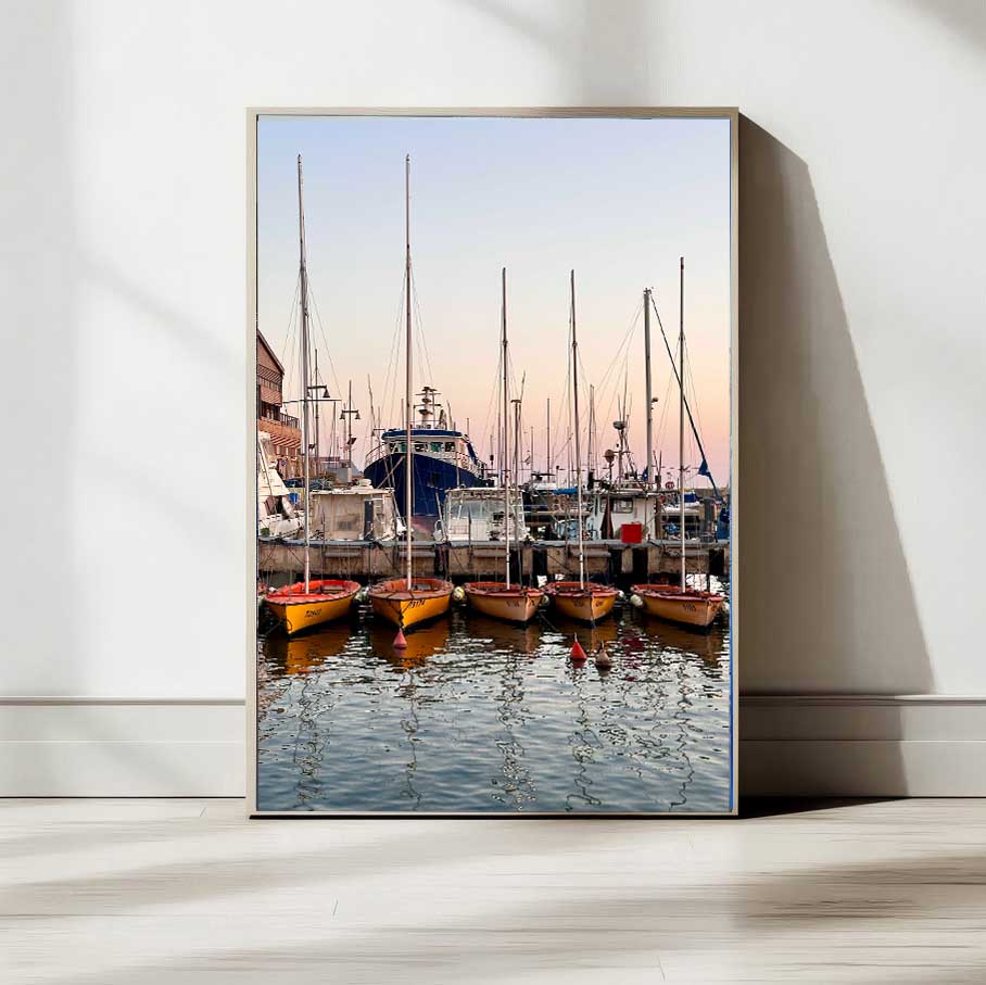 Jaffa Port Boats — Tel Aviv Photography Print — Israel Wall Art