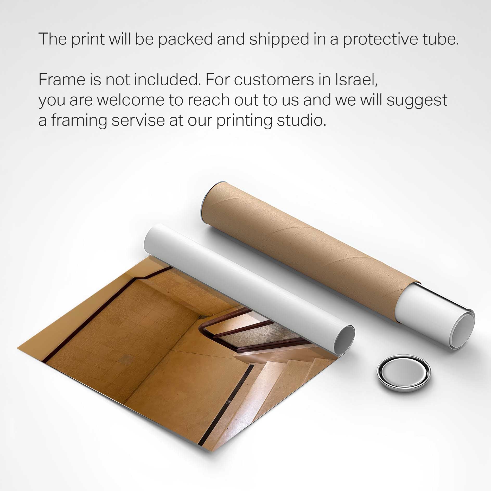 Liebling Haus Staircase LS — Tel Aviv Photo Print — Israel Wall Art