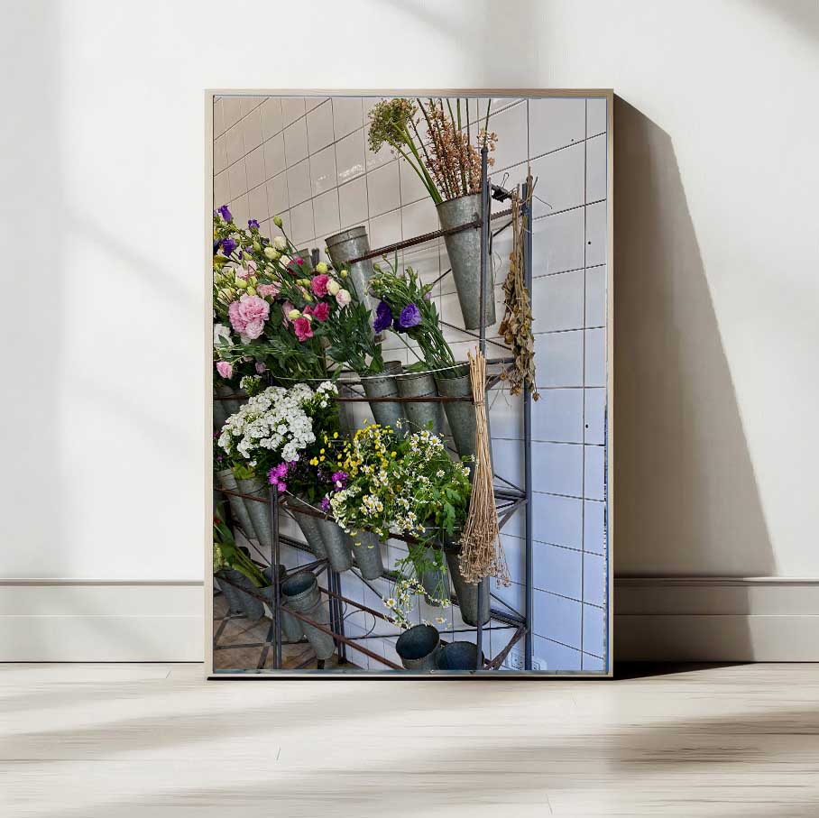 Printed poster - Shabbat flowers