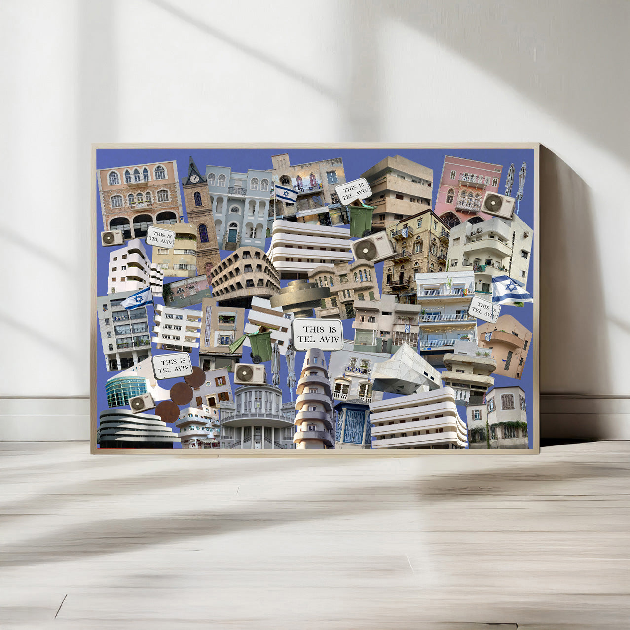 Tel Aviv Architecture collage featuring unique facades and details of the city's identity in one frame.