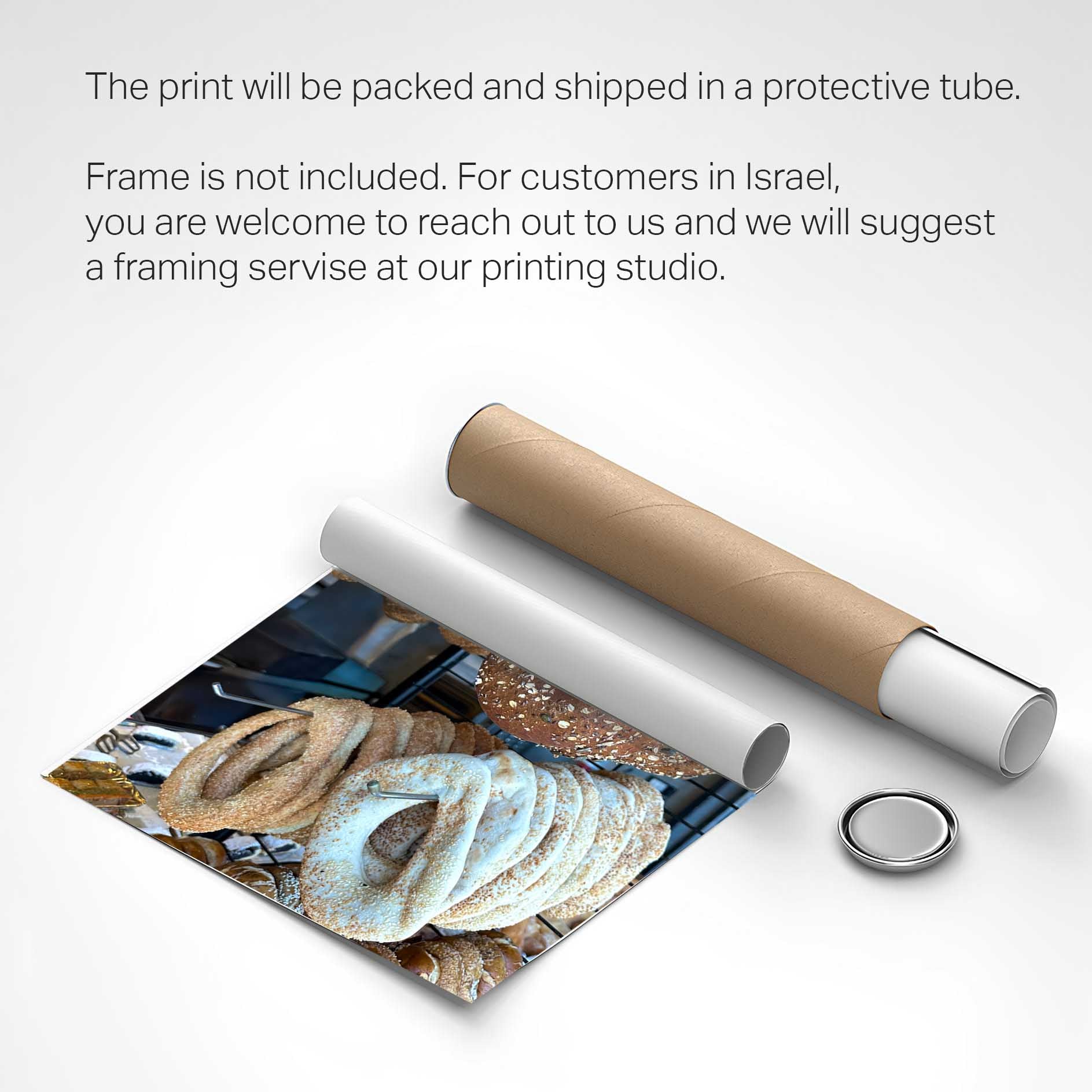 Printed poster -Bagels Carmel