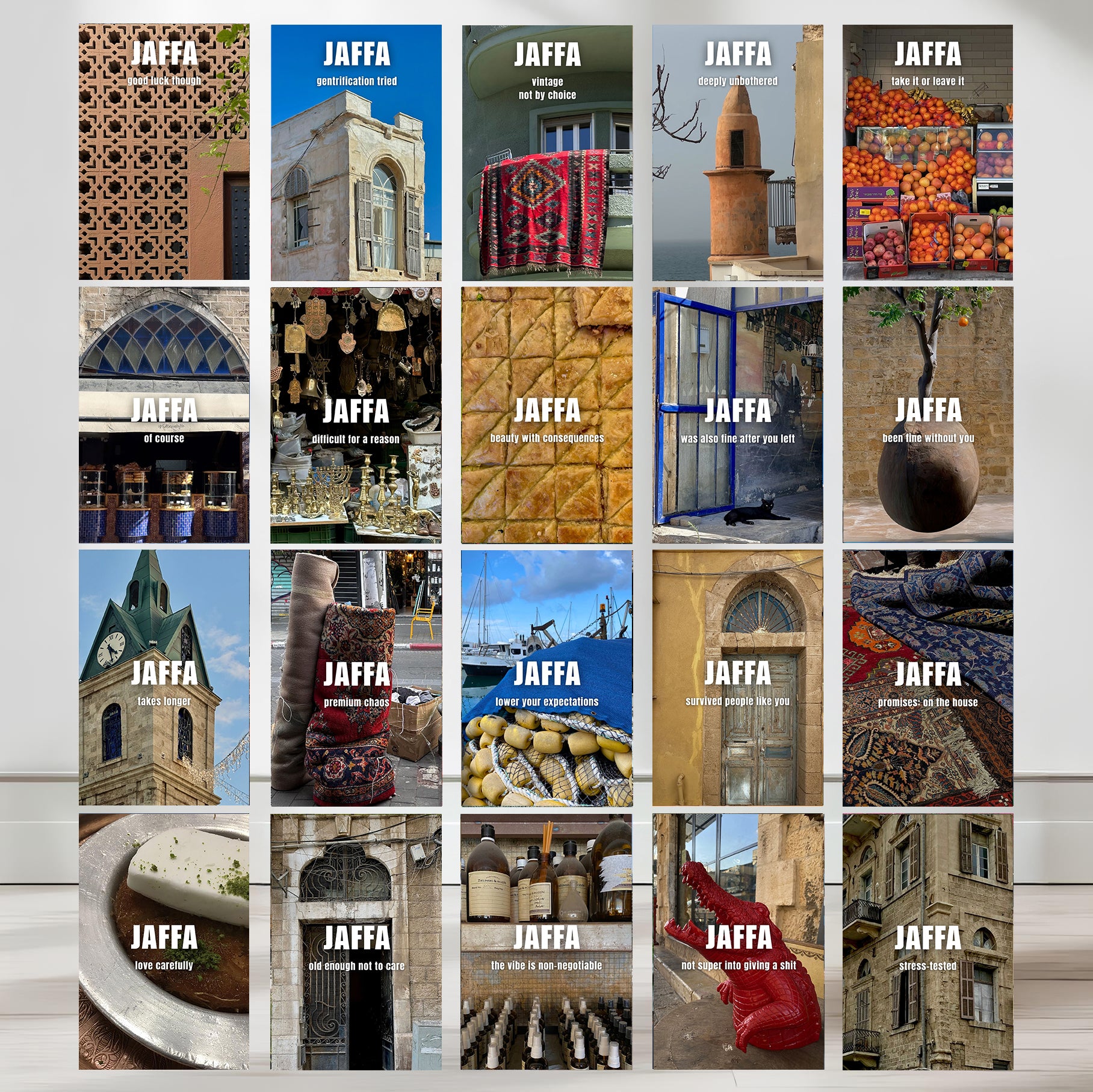 Jaffa Postcard Bundle — 20 postcards, Free Shipping