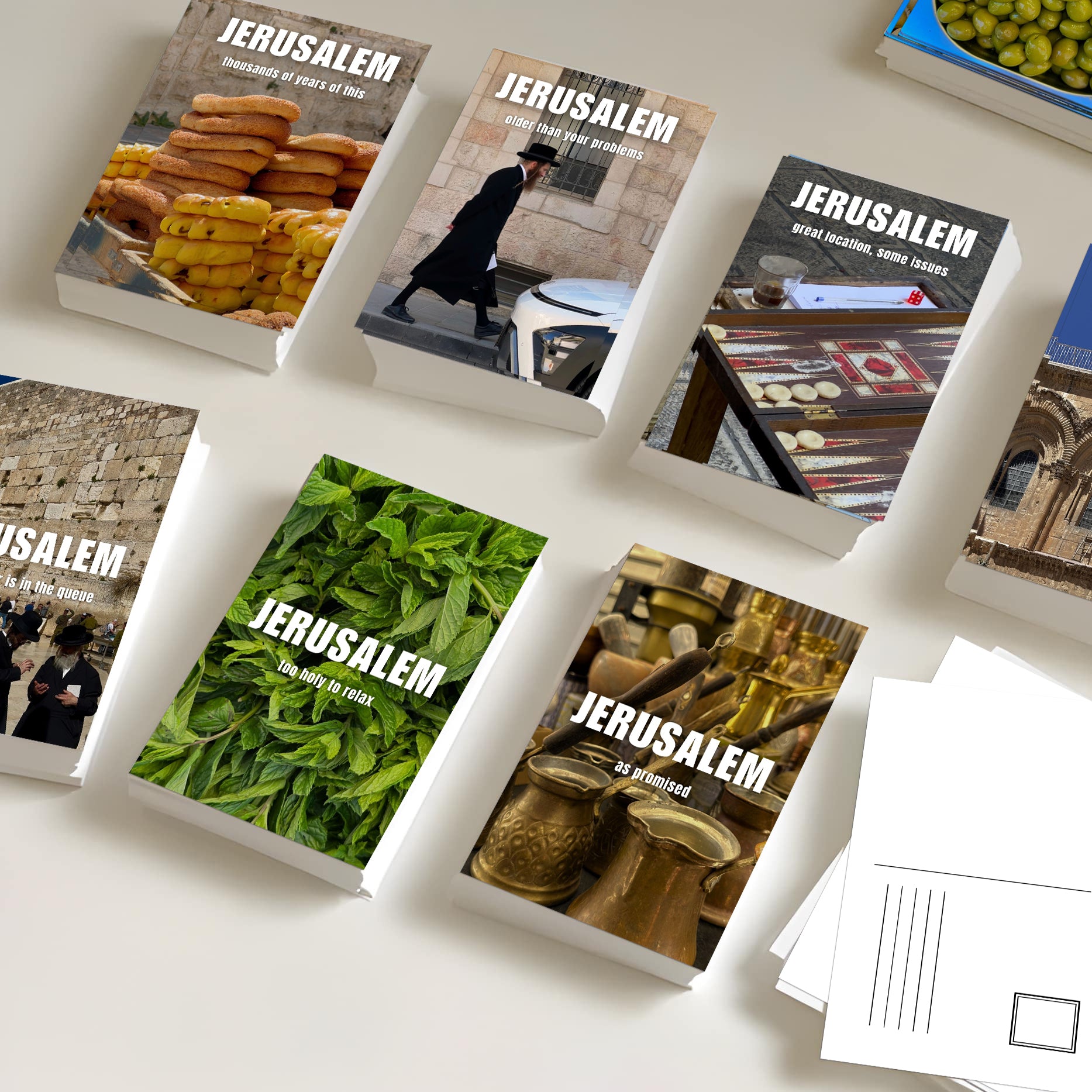 Jerusalem Postcard Bundle — 20 postcards, Free Shipping