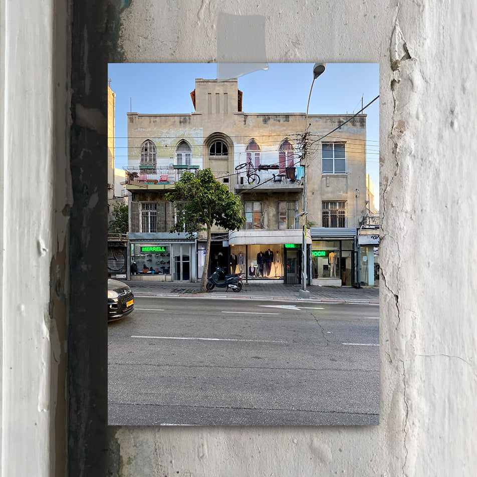 THIS IS TEL AVIV Israel Souvenir — City Miniature showing a historic building in Tel Aviv.