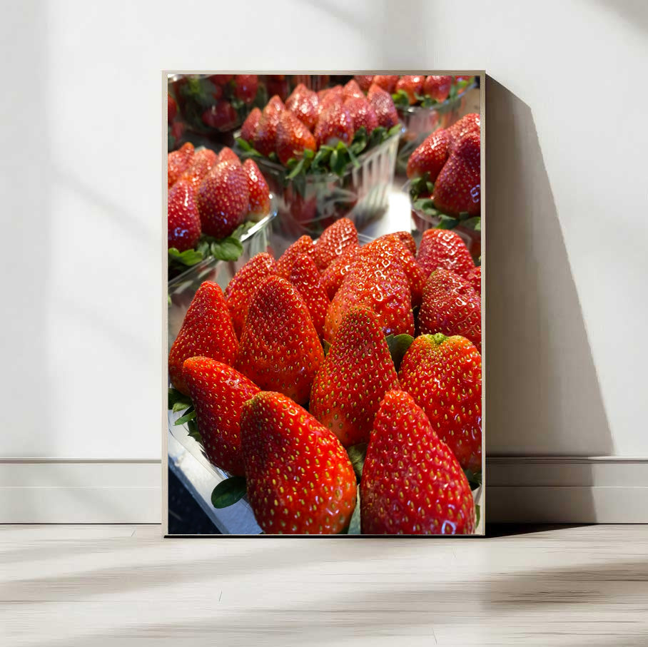 Strawberries at Carmel Market — Tel Aviv Photo Print — Israel Wall Art