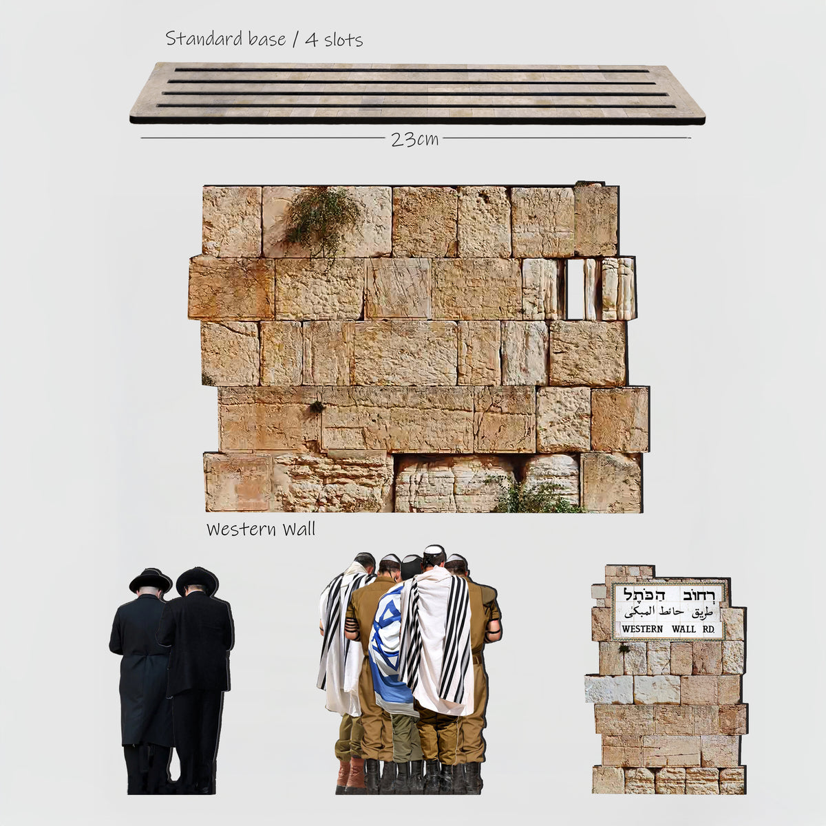 THIS IS JERUSALEM Israel Souvenir — Western Wall Miniature Set